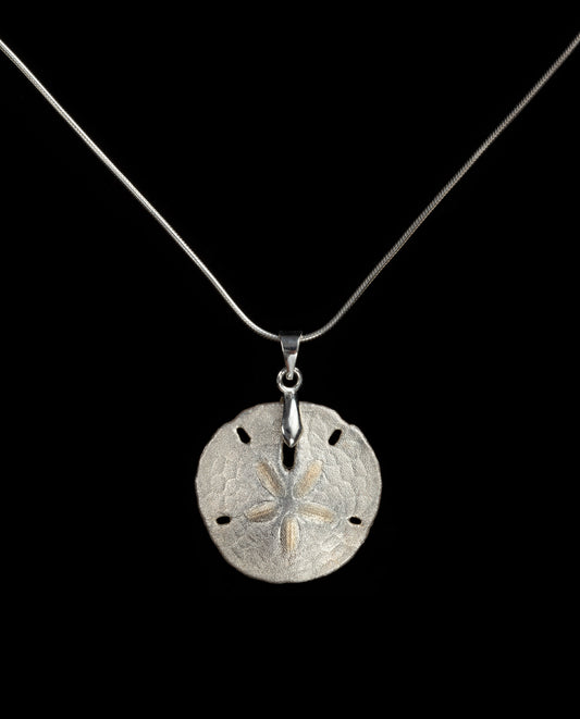 Silver with 24K Gold Star